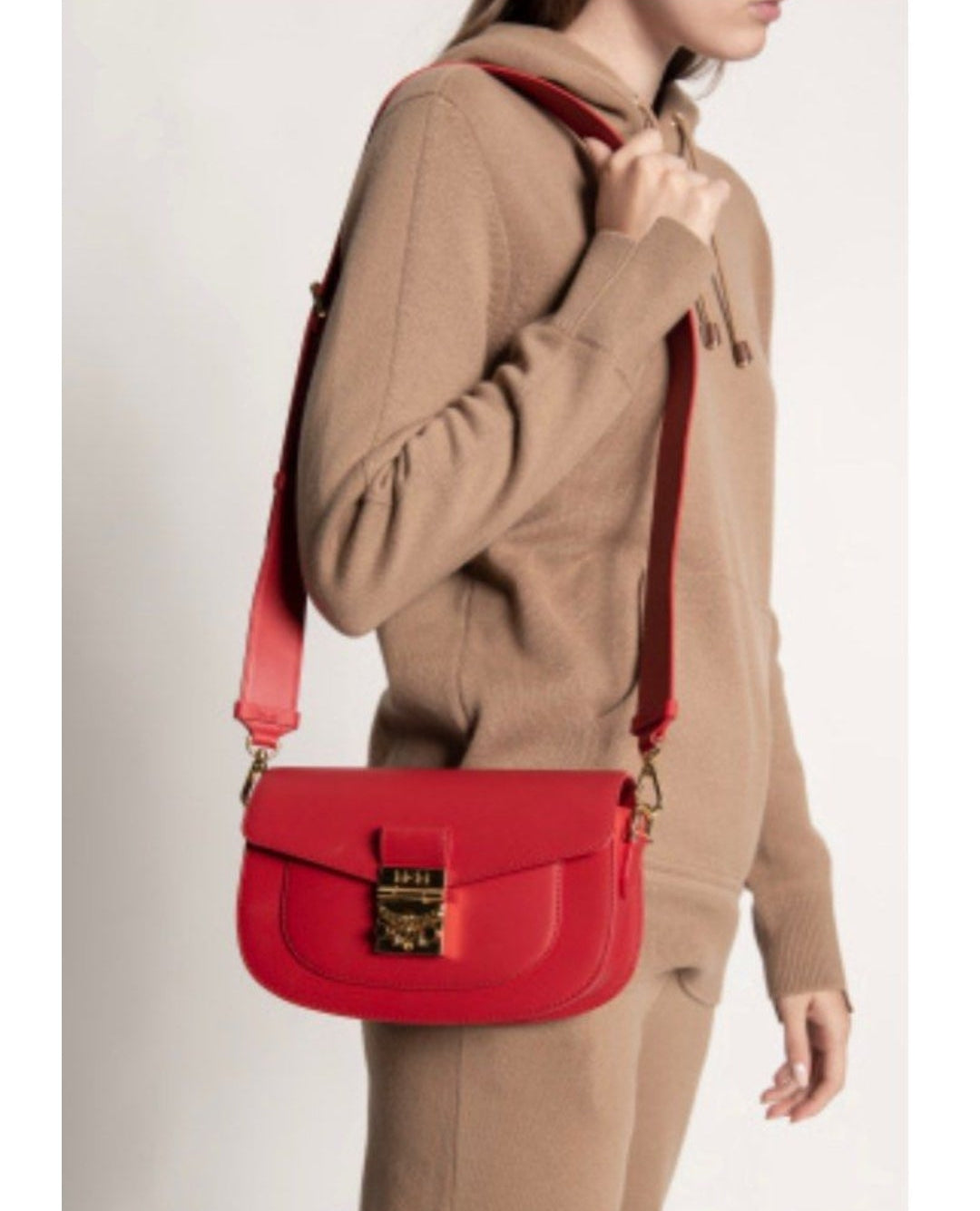 Mcm Shoulder Crossbody Red