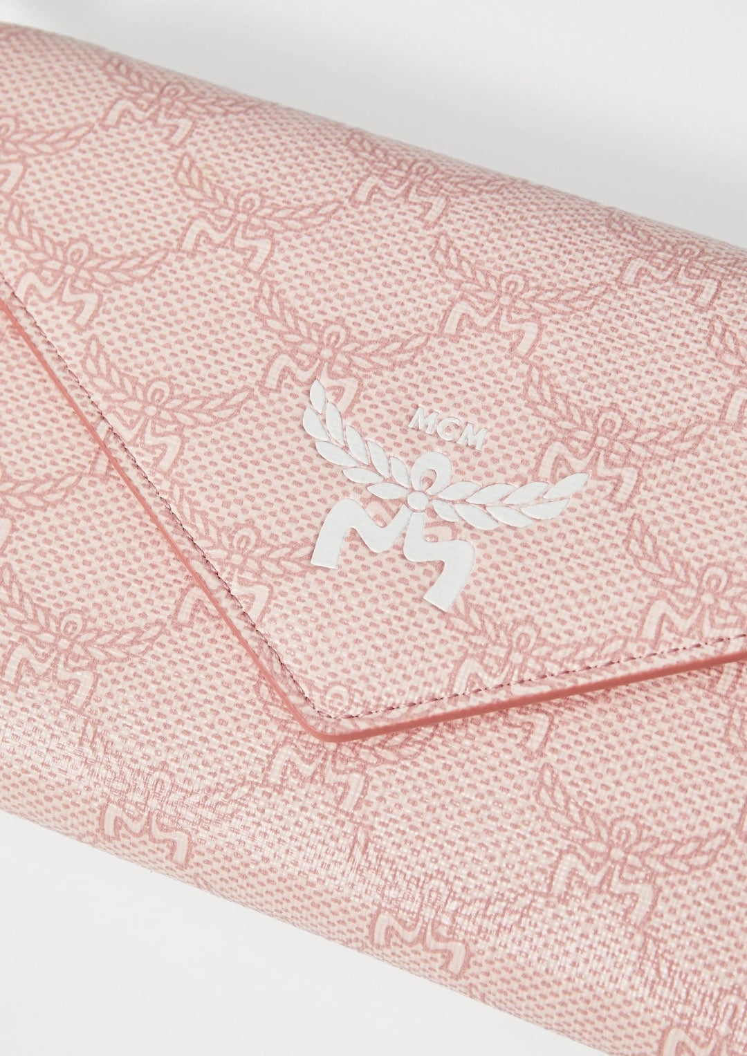 MCM Himmel Lauretos Wallet Himmel on Chain Gelbörse Silver Pink