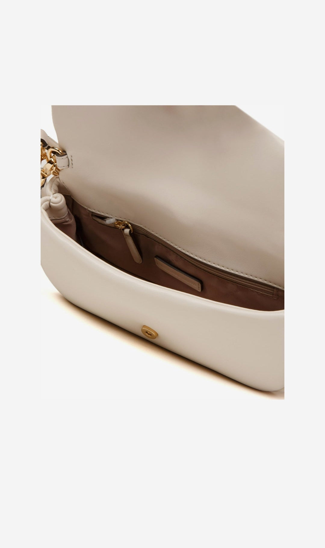 Michael Kors Soho Cony Pouchette Light Cream