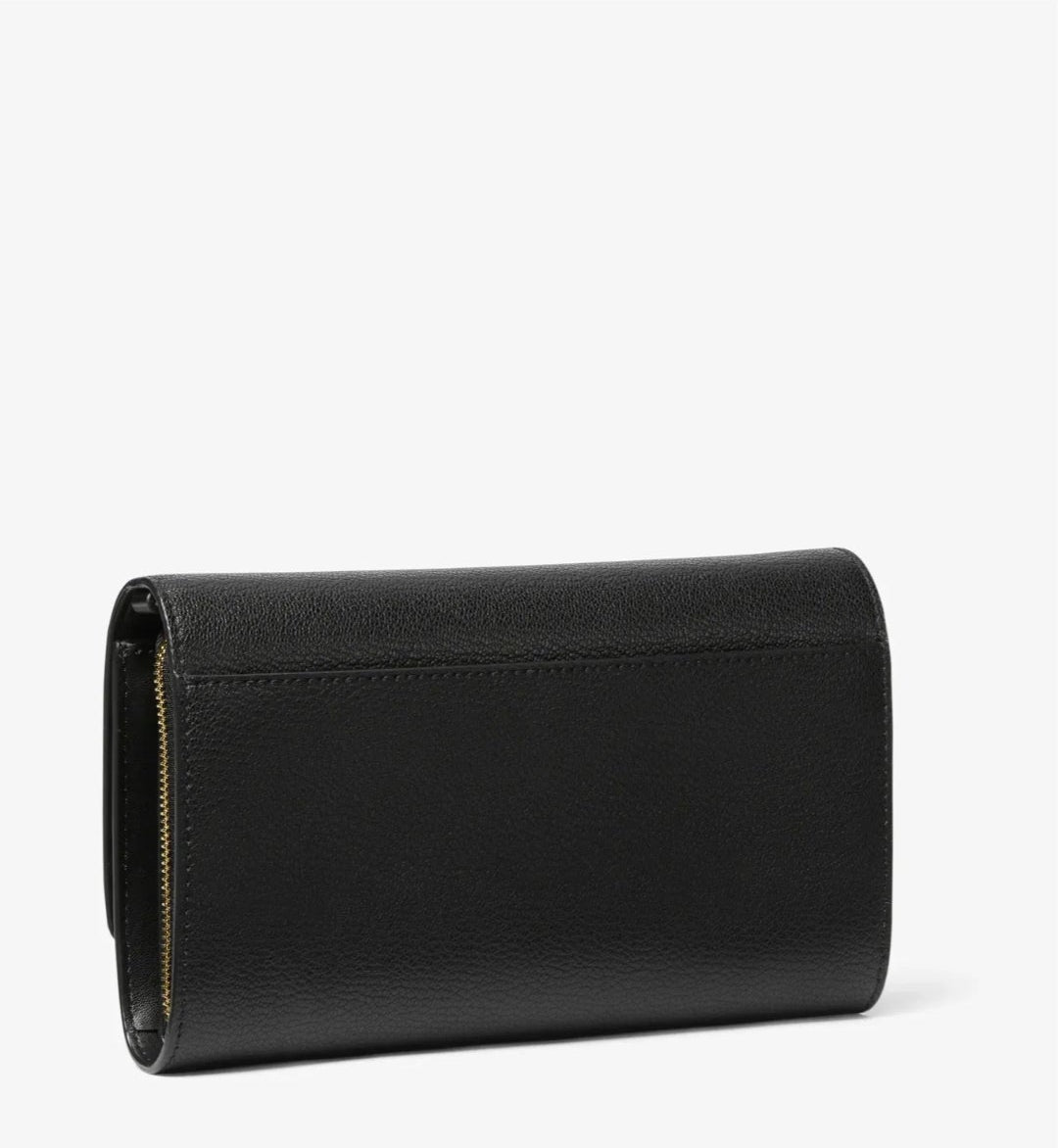 Michael Kors Jet Set Large Leather Crossbody Bag / Wallet - schwarz