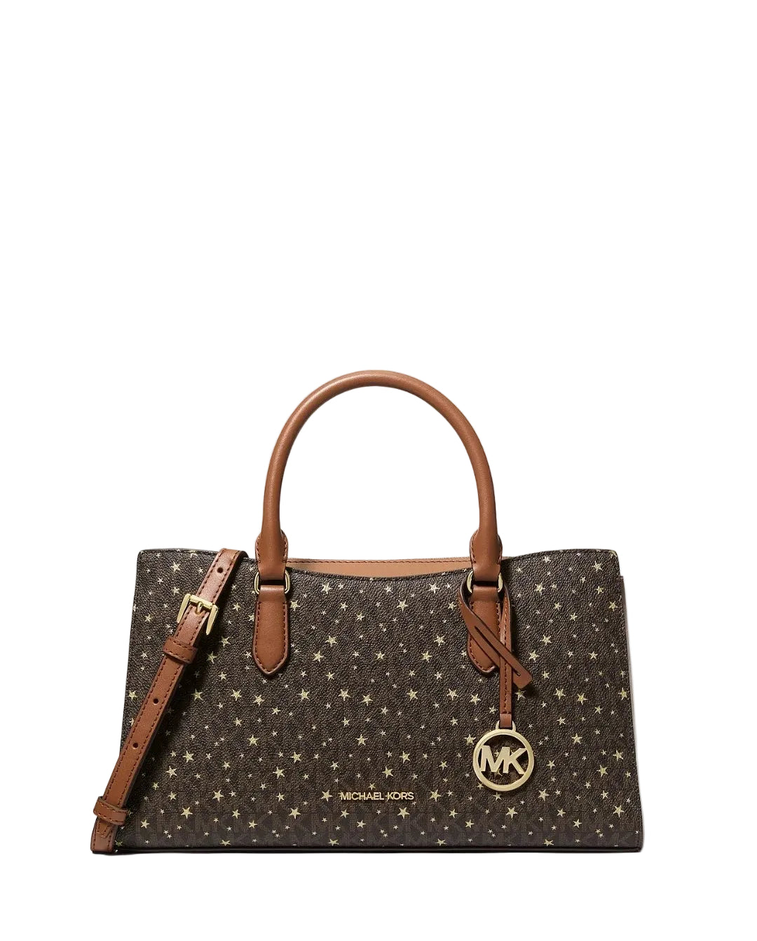 Michael Kors Arden Medium Printed Signature Logo Satchel