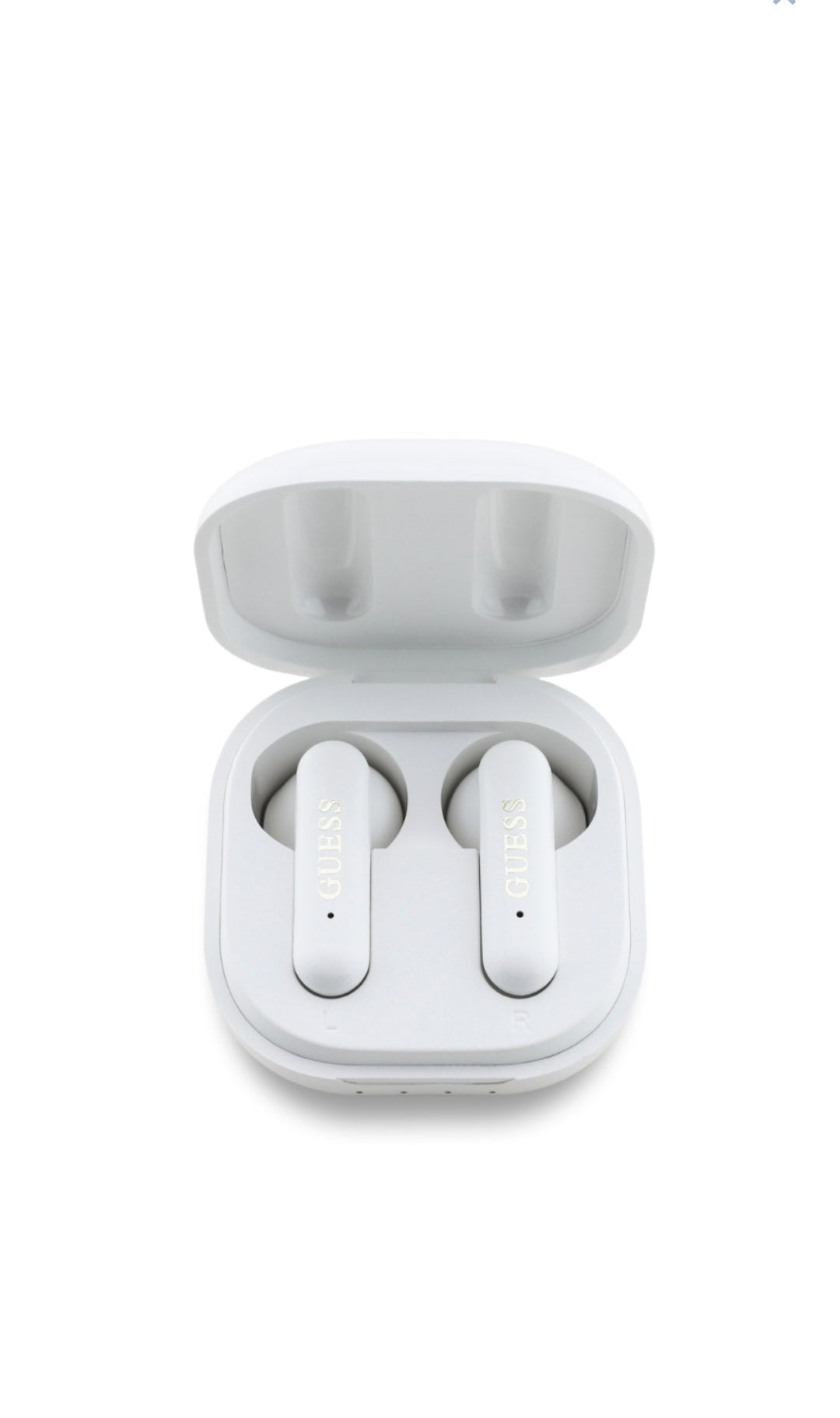 Guess TWS 4G Headphones Metal Logo Bluetooth 5.4 In-Ear Wireless Weiß