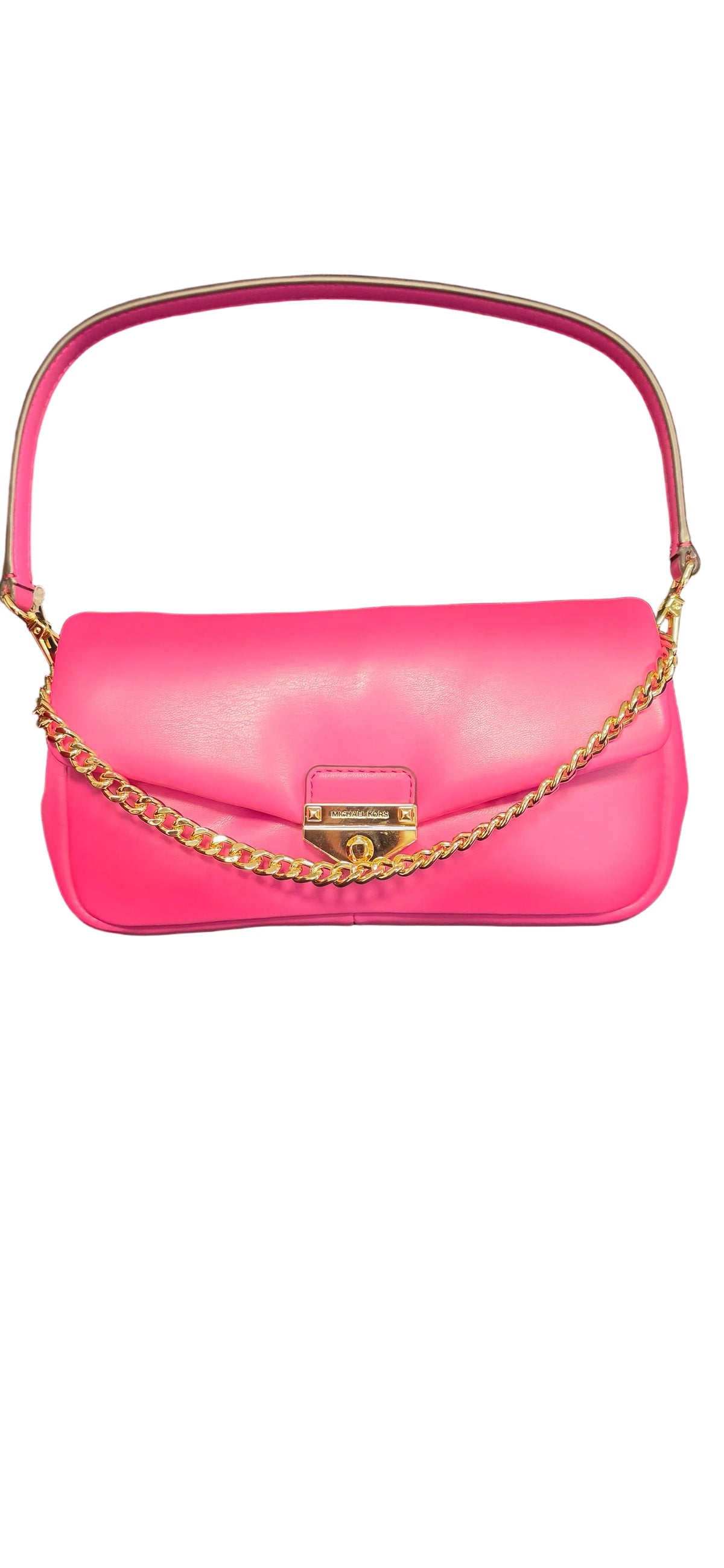 Michael Kors Soho Cony Pouchette Light Cream