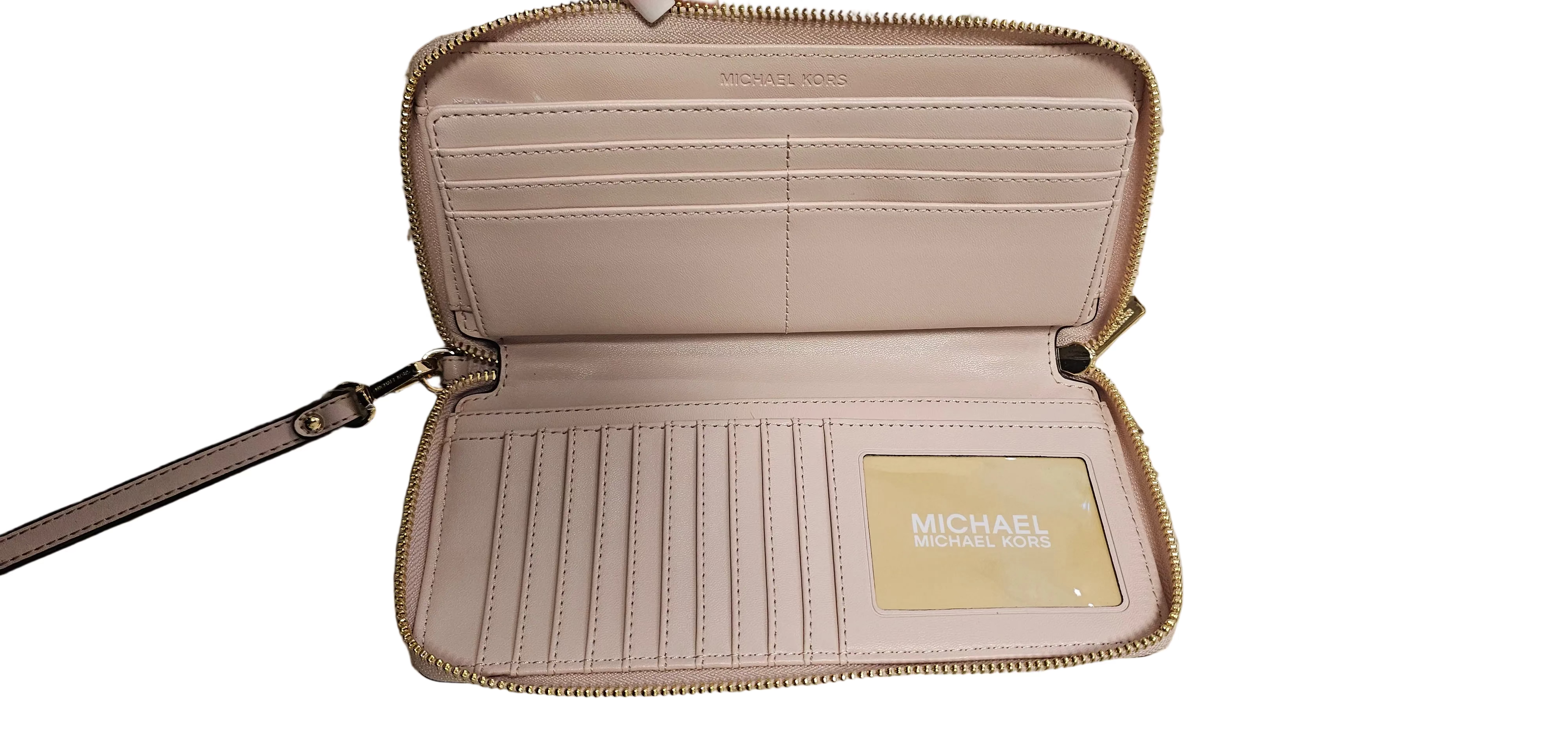 Michael Kors Gelbörse Groß Powder Blush Rose Poudre Jet Set Travel
