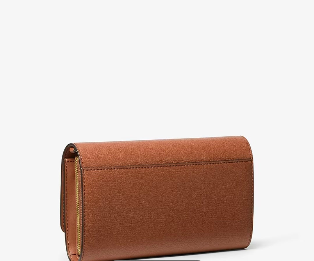 Michael Kors
Jet Set Large Leather Crossbody Bag in Frabe Luggage