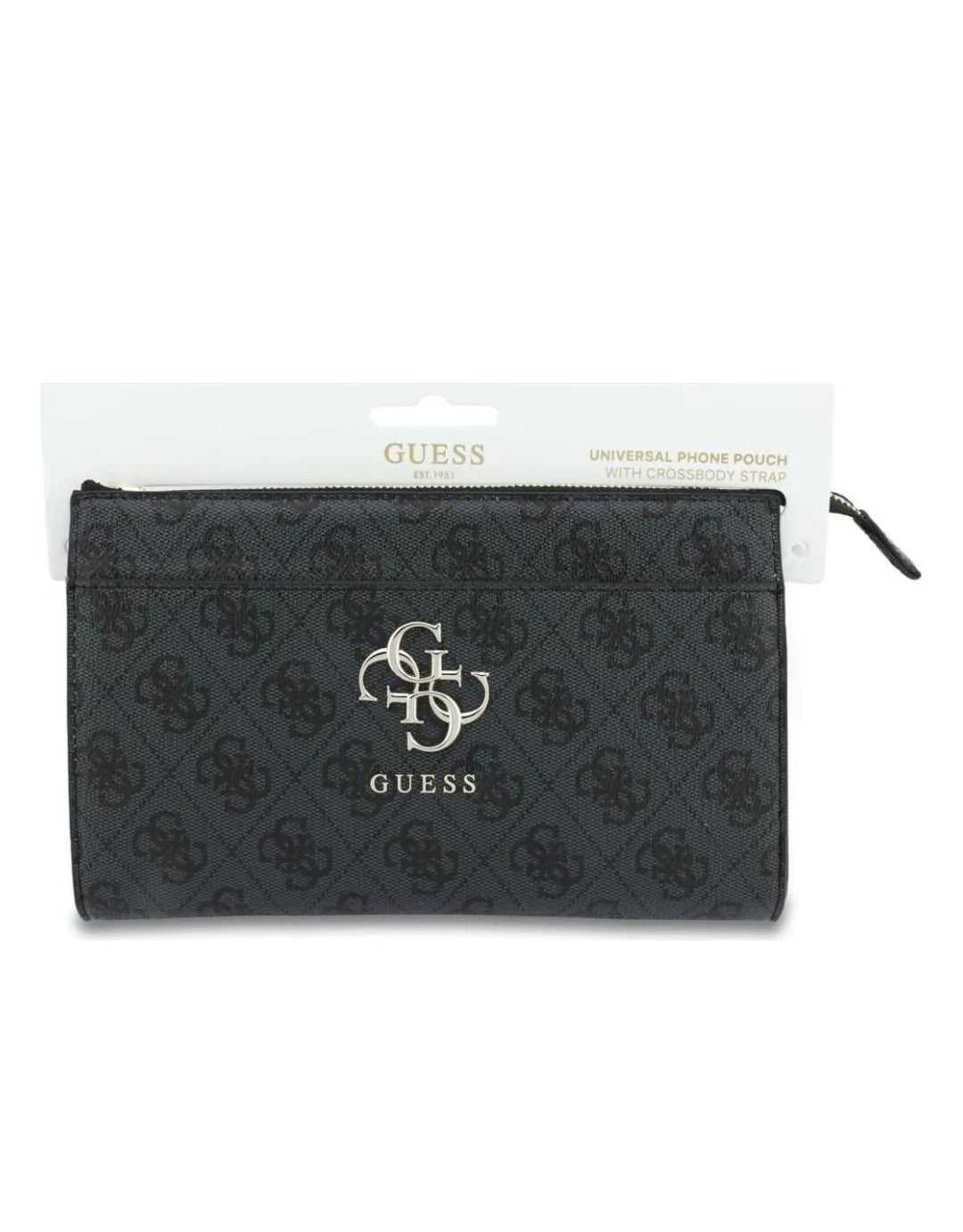 Guess Clutch 4G Big Metal Umhängetasche - Smartphone Tasche Schwarz