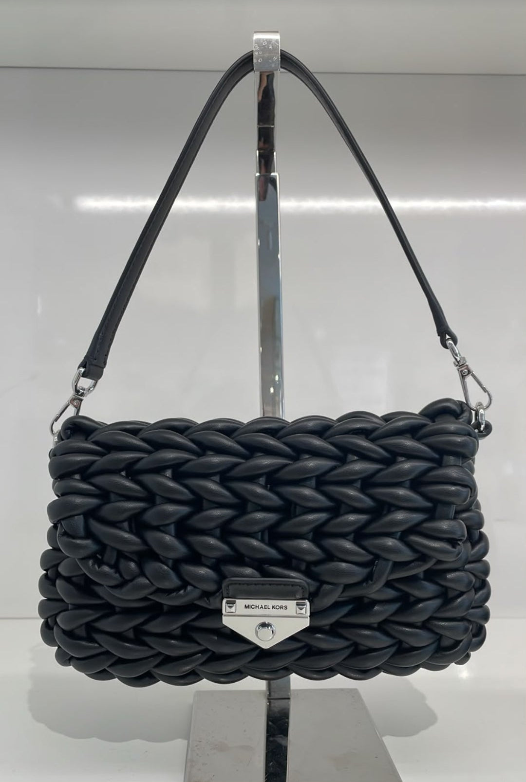 Michael Kors Soho Black Cony Pouchette xbody
