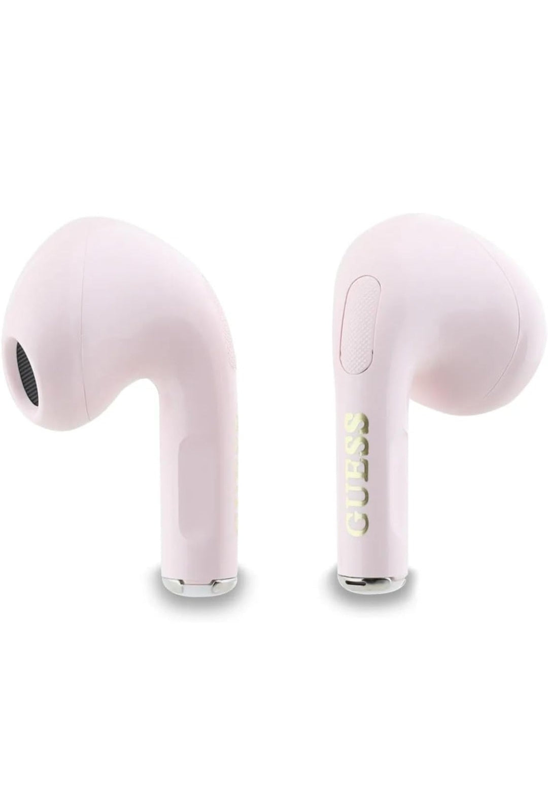 Guess Charm TWS Wireless Headphones with Gloss Effect & Classic Logo Print - Pink