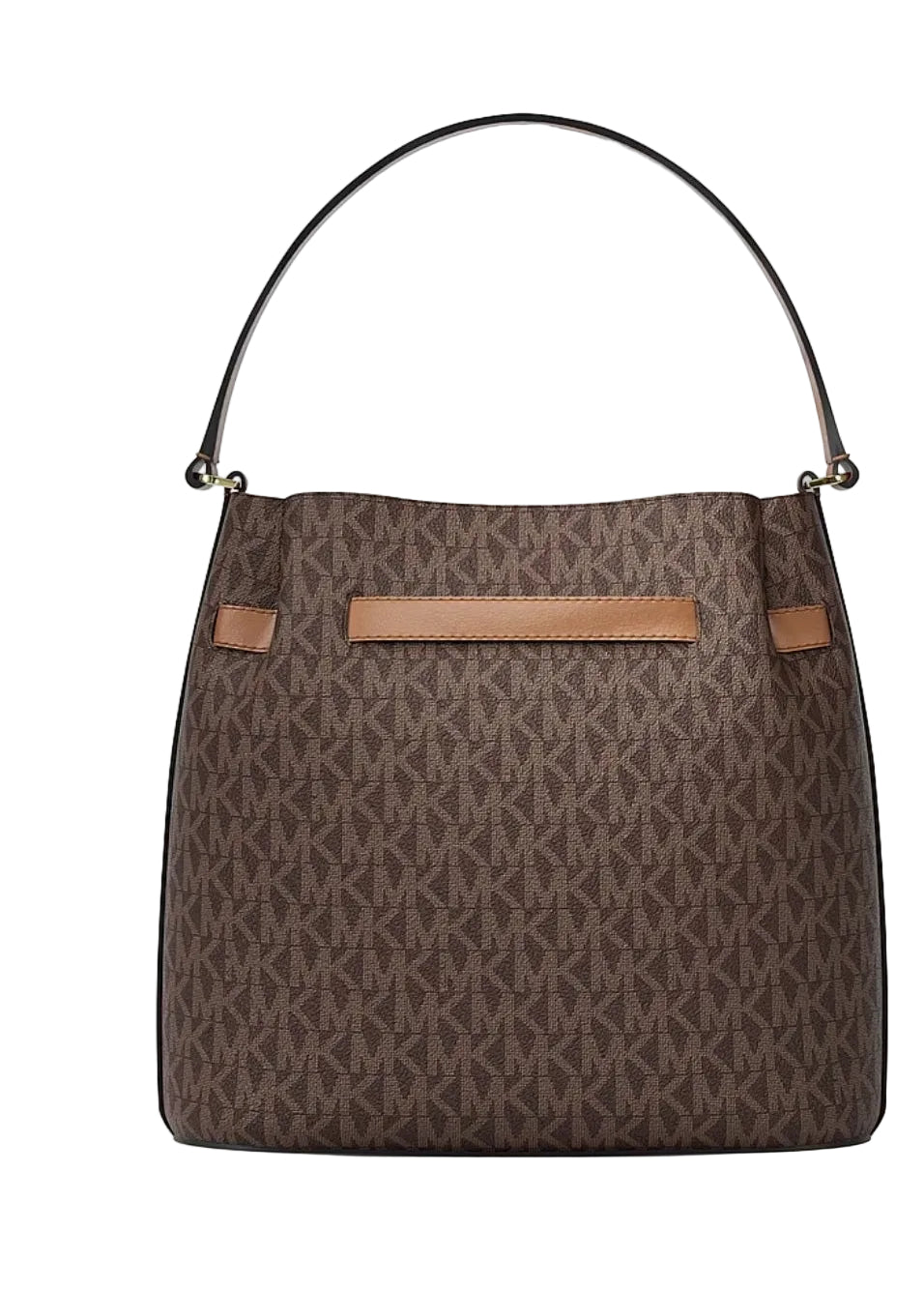 Carson Medium Signature Logo Convertible Bucket Crossbody Bag