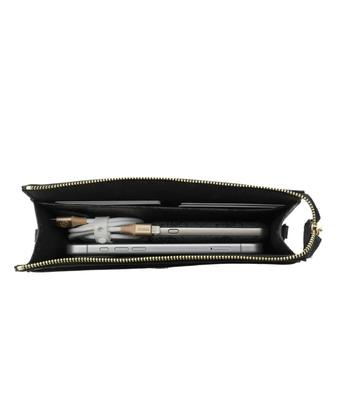 Guess Clutch 4G Big Metal Umhängetasche - Smartphone Tasche  Schwarz