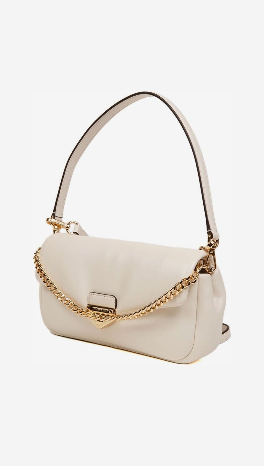 Michael Kors Soho Cony Pouchette Light Cream