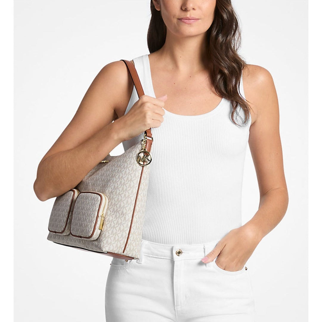 Michael Kors Merritt Vanilla  Large LG Shoulder Bag