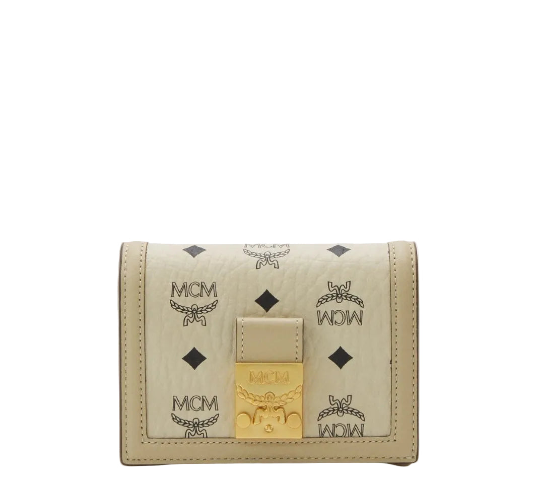 Mcm Tracy sall Wallet mini Geldbörse Beige