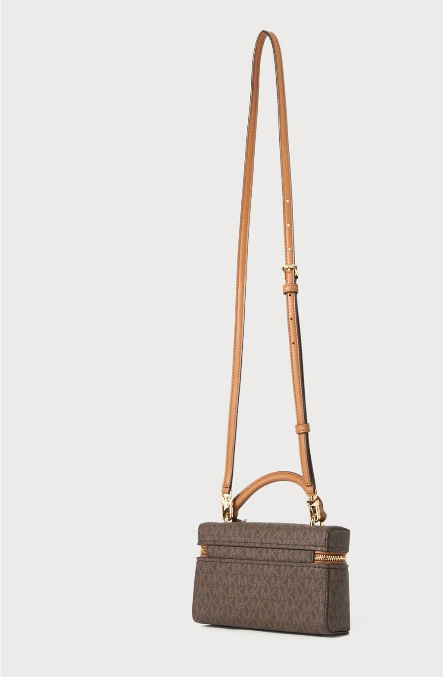 Michael Kors Wandelbare Umhängetasche Jana Extra-Small mit Signature-Logomuster