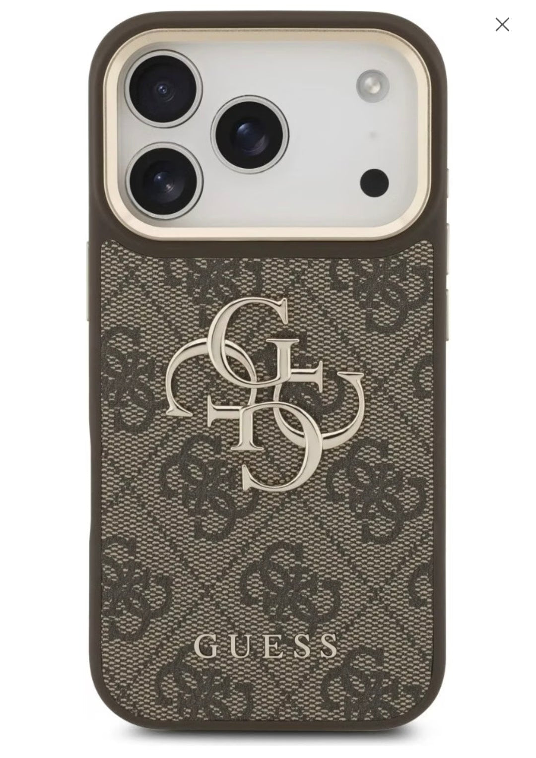 Guess - Big 4G Classic Logo with Big Strap  crossbody strap Metal Buttons (GUHCP17LP4G4BCSW) - iPhone 17 Pro - Brown