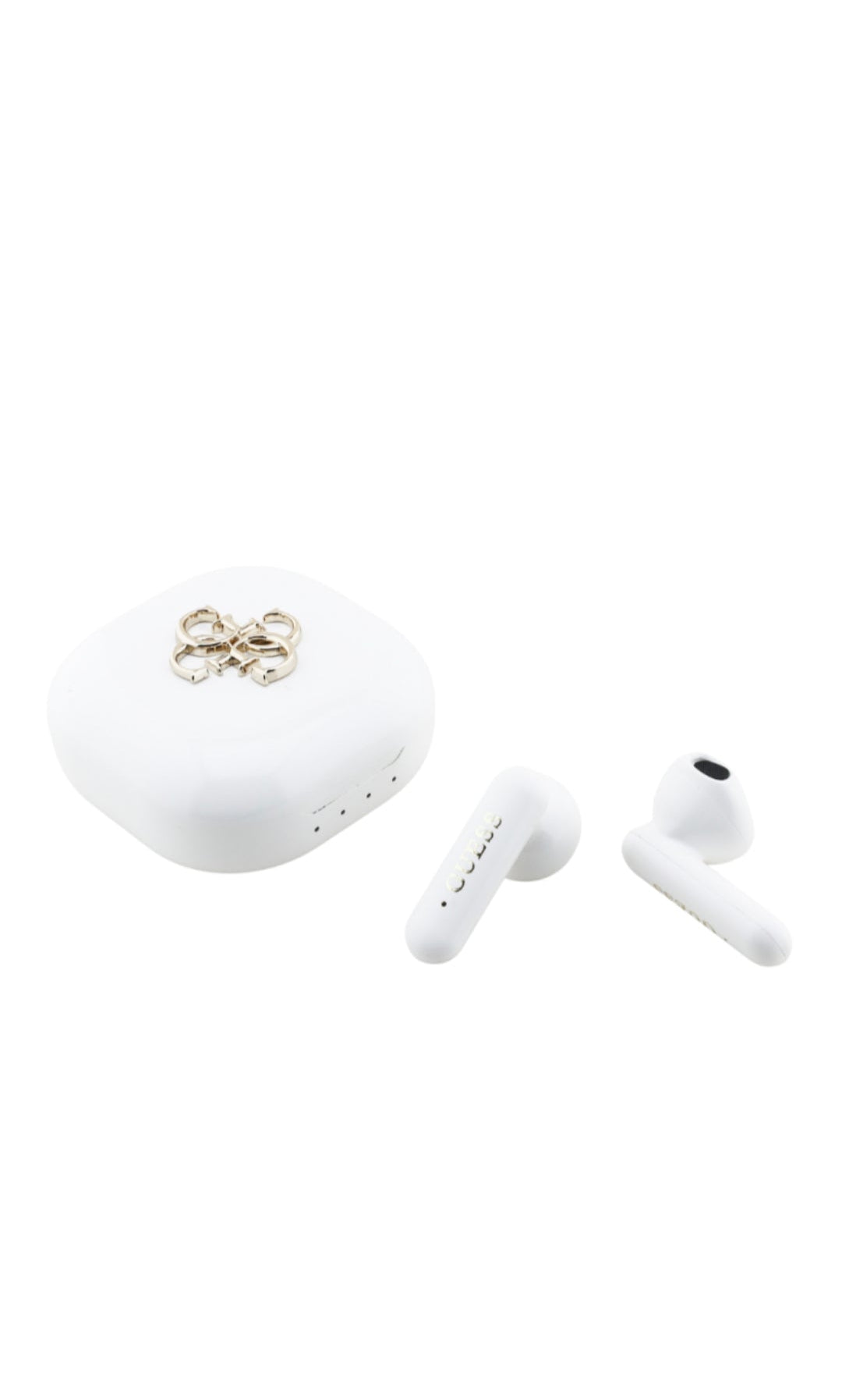 Guess TWS 4G Headphones Metal Logo Bluetooth 5.4 In-Ear Wireless Weiß