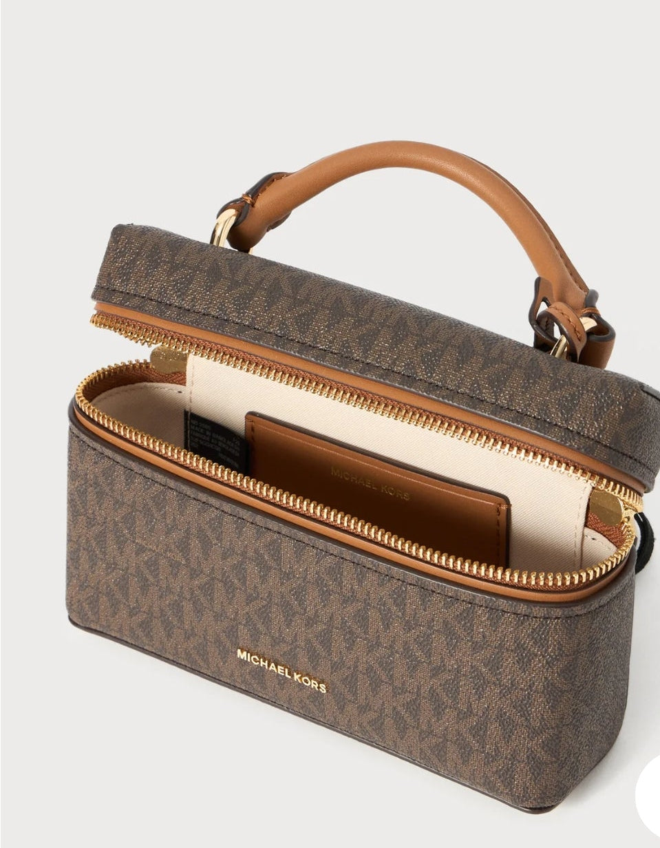 Michael Kors Wandelbare Umhängetasche Jana Extra-Small mit Signature-Logomuster