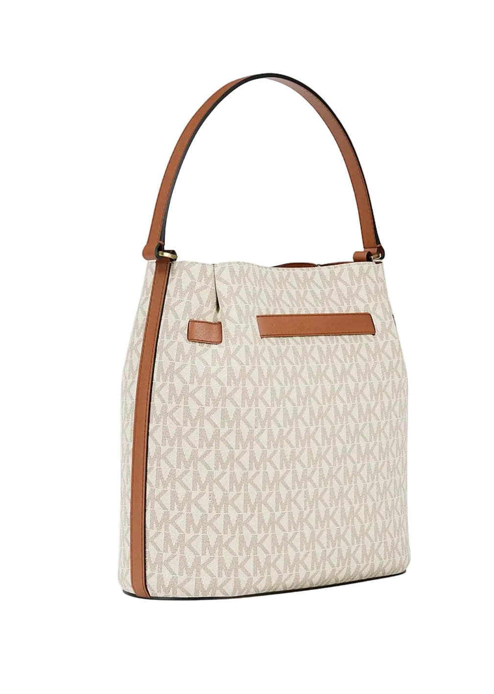 Carson Medium Signature Logo Convertible Bucket Crossbody Bag