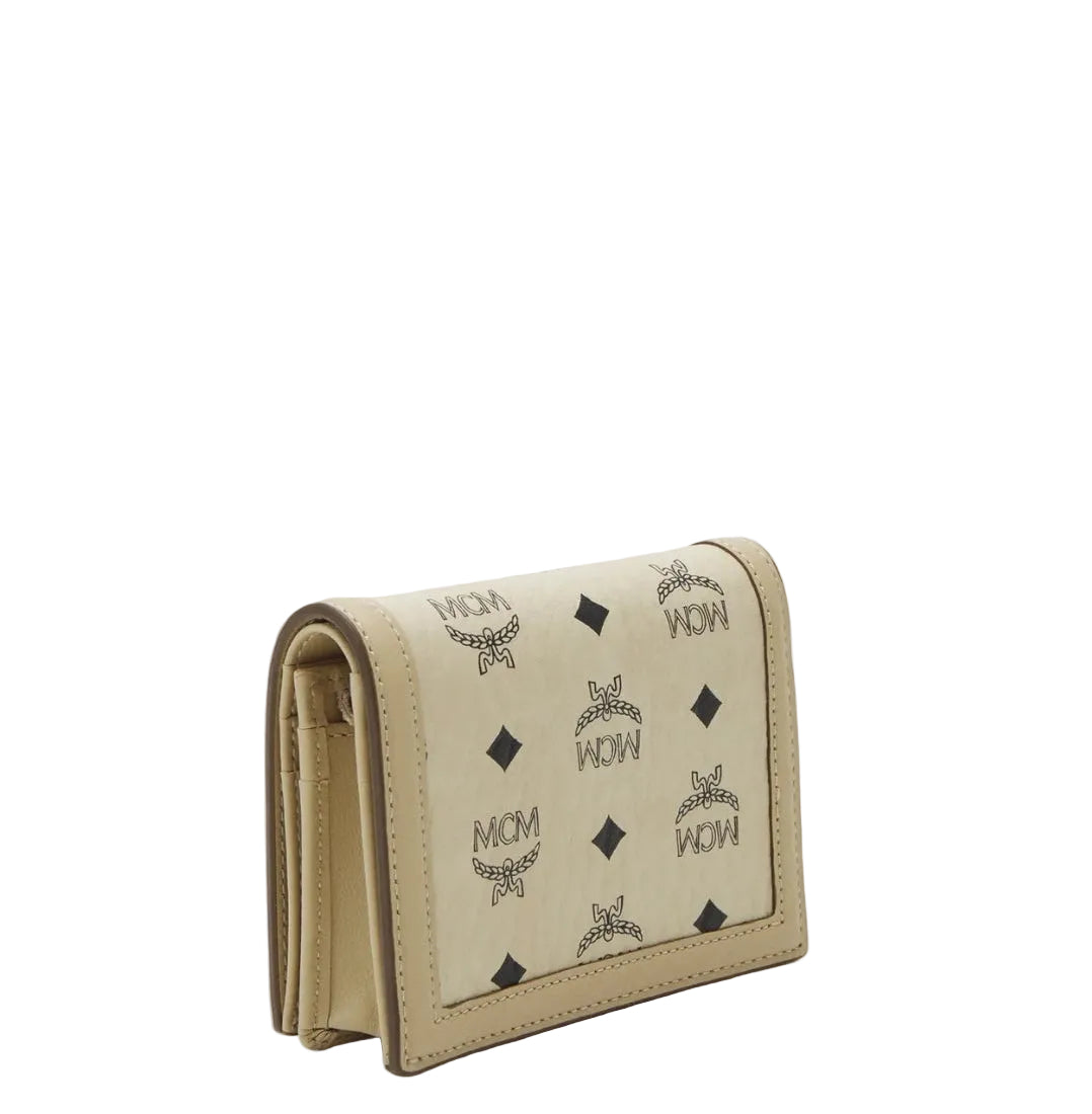 Mcm Tracy sall Wallet mini Geldbörse Beige
