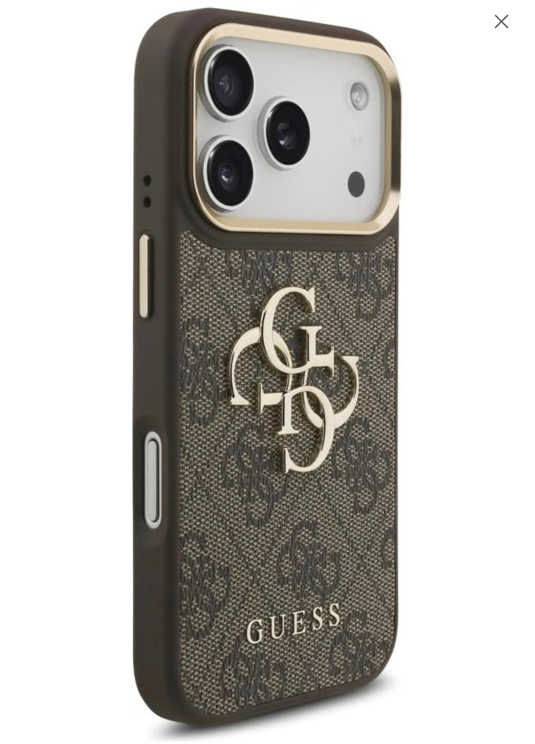 Guess - Big 4G Classic Logo with Big Strap  crossbody strap Metal Buttons (GUHCP17LP4G4BCSW) - iPhone 17 Pro - Brown